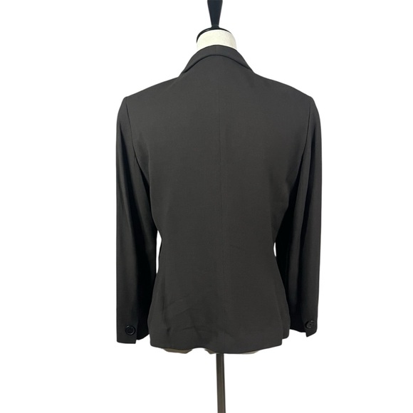 Lafayette 148 Women's Black Wool Blend Blazer Size 8 Tailored Career Jacket - Picture 3 of 13